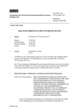 Journal der 1166. Plenarsitzung des Ständigen Rates 