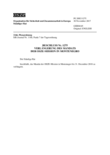 Beschluss Nr. 1275 des Ständigen Rates