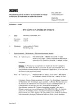 Journal de la 871ème séance plénière du Forum