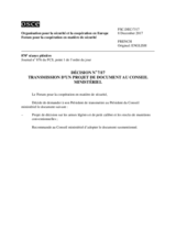 Décision No 7/17 du Forum pour la coopération en matière de sécurité