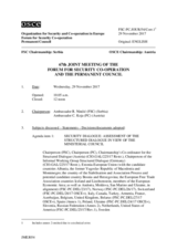 Journal of the 67th Joint Meeting of the Forum for Security Co-operation and the Permanent Council