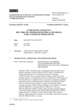 Giornale della 67a Riunione congiunta del Foro di cooperazione per la sicurezza e del Consiglio permanente