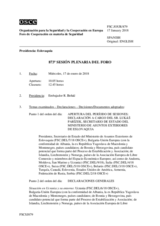 Diario de la 873ª Sesión plenaria del Foro de Cooperación en materia de Seguridad  