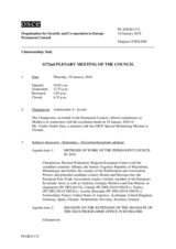 Journal of the 1172nd Plenary Meeting of the Permanent Council