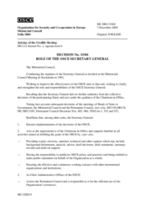 Ministerial Council Decision No. 15/04