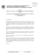 Statement by the Delegation of Armenia on the conviction of journalist Mr. A. Mukhtarli in Azerbaijan