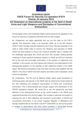 Statement by the Bulgarian EU Presidency in response to the presentations by Mr. T. Van Beneden and by Ms. S. Inglis