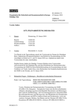 Journal der 1173. Plenarsitzung des Ständigen Rates 