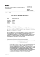 Journal de la 1173ème séance plénière du Conseil