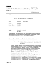 Journal der 1174. Plenarsitzung des Ständigen Rates 