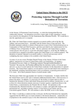 Statement by the Delegation of the United States of America in response to the statement by the Delegation of the Russian Federation on the human rights violations at the Guantánamo Bay detention facility
