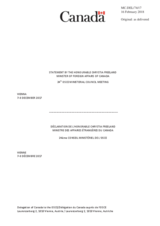 Statement by H.E. Chrystia Freeland, Minister of Foreign Affairs