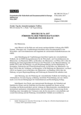 Decision No. 8/17 Promoting Economic Participation in the OSCE Area