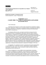 Decision No. 8/17 Promoting Economic Participation in the OSCE Area