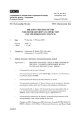 Journal of the 68th Joint Meeting of the Forum for Security Co-operation and the Permanent Council