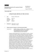 Journal of the 1178th Plenary Meeting of the Permanent Council