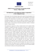 Statement by the Bulgarian EU Presidency on the military co-operation of Visegrad Group countries