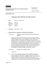 Journal of the 1179th Plenary Meeting of the Permanent Council