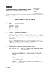 Journal de la 881ème séance plénière du Forum
