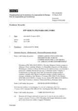 Giornale della 879a Seduta plenaria del Foro di cooperazione per la sicurezza