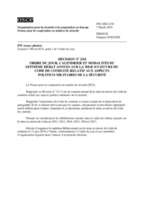 Décision No 2/18 du Forum pour la coopération en matière de sécurité