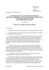 Statement by the Delegation of the Russian Federation in response to the statement by the Delegation of Poland