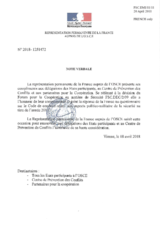 Response by the Delegation of France to the Questionnaire on the Code of Conduct on Politico-Military Aspects of Security
