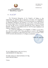 Response by the Delegation of Belarus to the Questionnaire on Anti-Personnel Mines and Explosive Remnants of War