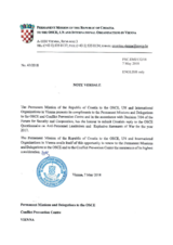 Response by the Delegation of Croatia to the Questionnaire on Anti-Personnel Mines and Explosive Remnants of War