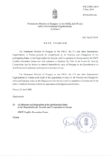 Response by the Delegation of Hungary to the Questionnaire on Anti-Personnel Mines and Explosive Remnants of War