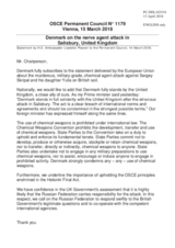 Statement by the Delegation of Denmark on the nerve agent attack in Salisbury, United Kingdom