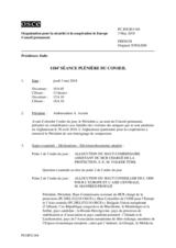 Journal de la 1184ème séance plénière du Conseil