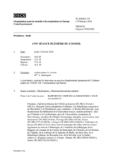 Journal de la 1176ème séance plénière du Conseil