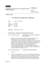 Giornale della 1179a Seduta plenaria del Consiglio permanente