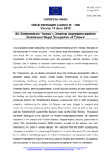 Statement by the Bulgarian EU Presidency on Russia’s on Russia’s ongoing aggression against Ukraine and the illegal occupation of Crimea