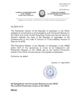 Response by the Delegation of Azerbaijan to the Questionnaire on the Code of Conduct on Politico-Military Aspects of Security