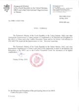 Response by the Delegation of the Czech Republic to the Questionnaire on Anti-Personnel Mines and Explosive Remnants of War