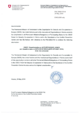 Response by the Delegation of Switzerland to the Questionnaire on Anti-Personnel Mines and Explosive Remnants of War