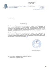 Response by the Delegation of Belgium to the Questionnaire on Anti-Personnel Mines and Explosive Remnants of War