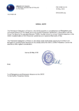 Response by the Delegation of Finland to the Questionnaire on Anti-Personnel Mines and Explosive Remnants of War