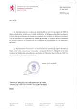 Response by the Delegation of Luxembourg to the Questionnaire on Anti-Personnel Mines and Explosive Remnants of War