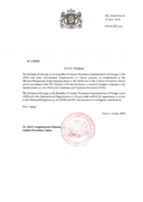 Response by the Delegation of Georgia to the Questionnaire on Anti-Personnel Mines and Explosive Remnants of War