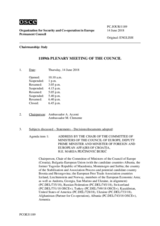 Journal of the 1189th Plenary Meeting of the Permanent Council