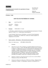 Journal de la 1185ème séance plénière du Conseil