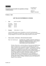 Journal de la 1187ème séance plénière du Conseil