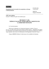 Décision No 1296 du Conseil permanent