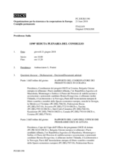 Giornale della 1190a Seduta plenaria del Consiglio permanente