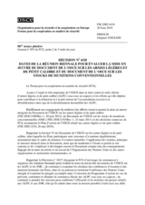 Décision No 4/18 du Forum pour la coopération en matière de sécurité