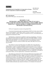 Decisión Nº 4/18 del Foro de Cooperación en materia de Seguridad