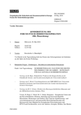 Journal der 886. Sondersitzung des Forums